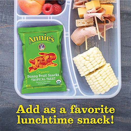 Annies Gluten Free Organic Bunny Fruit Snacks, Tropical Treat,