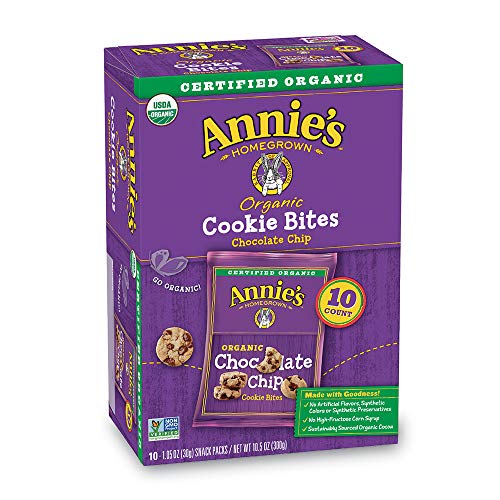 Annies Organic Chocolate Chip Cookie Bites, 10 Ct