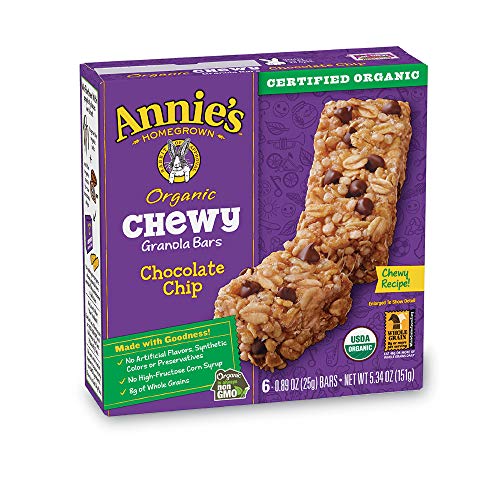 Annies Organic Chewy Chocolate Chip Granola Bars 6 Ct Pack Of 4