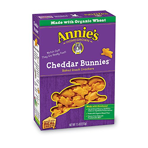 Annies Cheddar Bunnies Baked Snack Crackers, 7.5 Oz