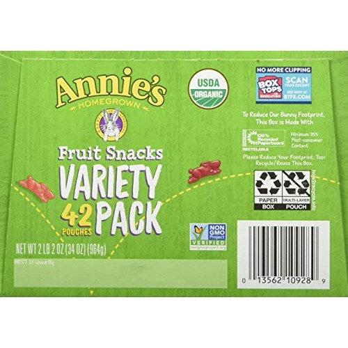 Annies Homegrown Homegrown Fruit Snacks Variety Pack Net Wt 42