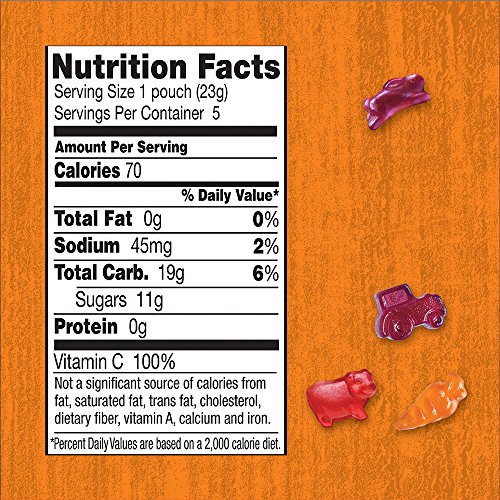 Annies Organic Bernies Farm, Fruit Snacks, 5 Pouches, 0.8 Ounc