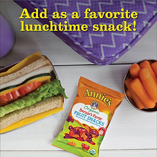 Annies Organic Bernies Farm, Fruit Snacks, 5 Pouches, 0.8 Ounc