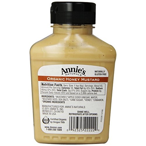 Annies Organic Honey Mustard 9 Oz Bottle