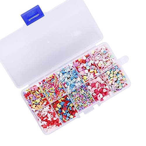 Anphnie Fake Candy Sweets Sugar Sprinkles - 10 Packs Of Colorful