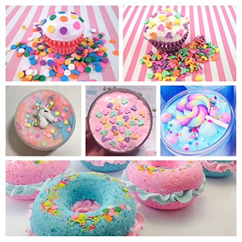 Anphnie Fake Candy Sweets Sugar Sprinkles - 10 Packs Of Colorful
