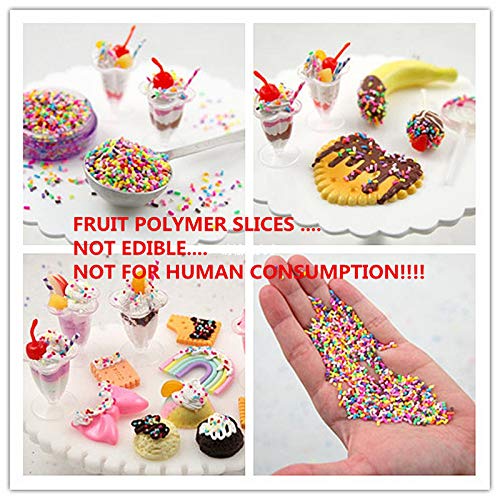Anphnie Fake Candy Sweets Sugar Sprinkles - 10 Packs Of Colorful
