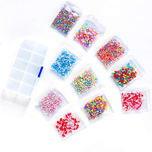 Anphnie Fake Candy Sweets Sugar Sprinkles - 10 Packs Of Colorful