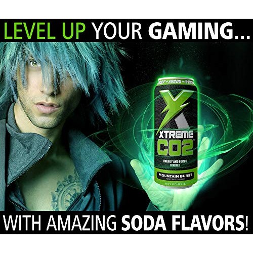 Xtreme Shock Co2 Energy Drinks Sugar Free Soda Flavors 3 Flavor