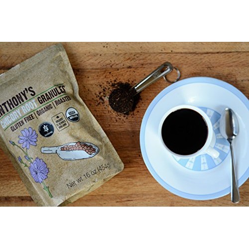 Anthonys Organic Roasted Chicory Root Granules, 1 Lb, Gluten Fr