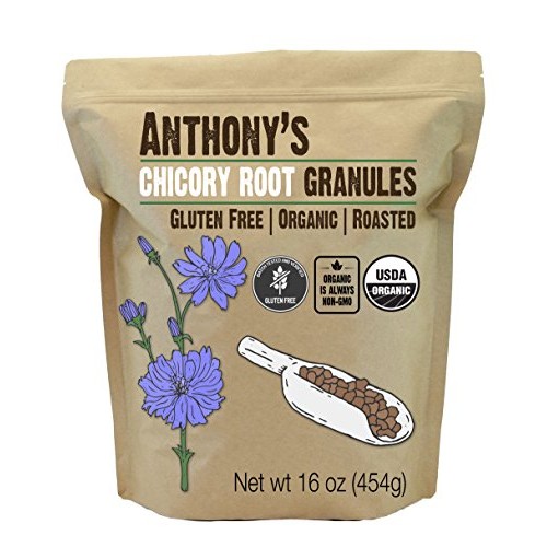 Anthonys Organic Roasted Chicory Root Granules, 1 Lb, Gluten Fr
