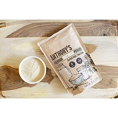 Anthonys Premium Oat Milk Powder, 8 Oz, Gluten Free, Non Gmo, V