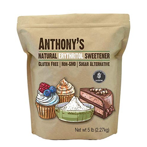 Anthonys Erythritol Granules, 5 Lb, Non Gmo, Natural Sweetener,