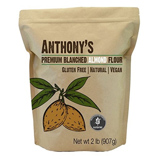 Anthonys Almond Flour Blanched, 2 Lb, Batch Tested Gluten Free,