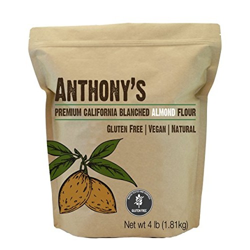 Anthonys Blanched Gluten Free Almond Flour, 4 Lb, Gluten Free &Amp;