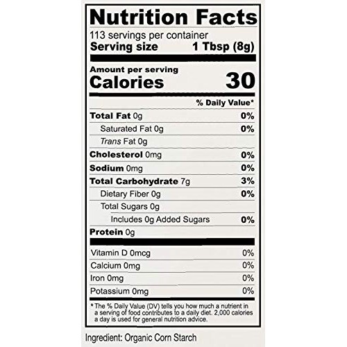 Anthonys Organic Corn Starch, 2 Lb, Gluten Free, Vegan &Amp; Non Gmo