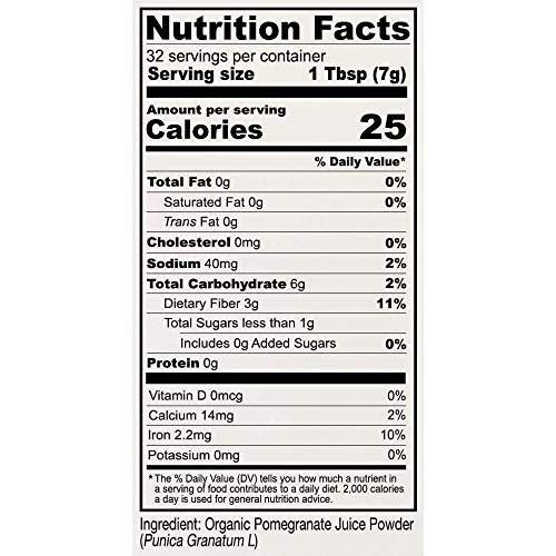 Anthonys Organic Pomegranate Juice Powder, 8 Oz, Gluten Free, N