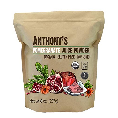 Anthonys Organic Pomegranate Juice Powder, 8 Oz, Gluten Free, N