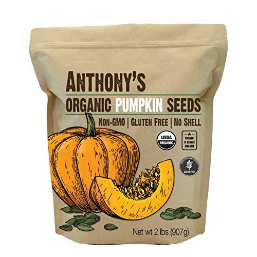 Anthonys Organic Pumpkin Seeds, 2 Lb, Gluten Free, Non Gmo, No