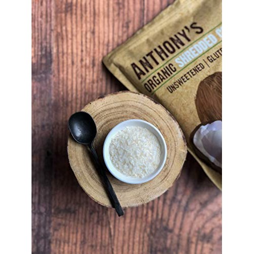 Anthonys Organic Shredded Coconut, 2 lb, Unsweetened, Gluten Fr...