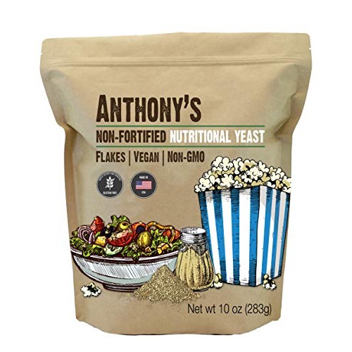 Anthonys Premium Nutritional Yeast Flakes, 10 Oz, Non Fortified