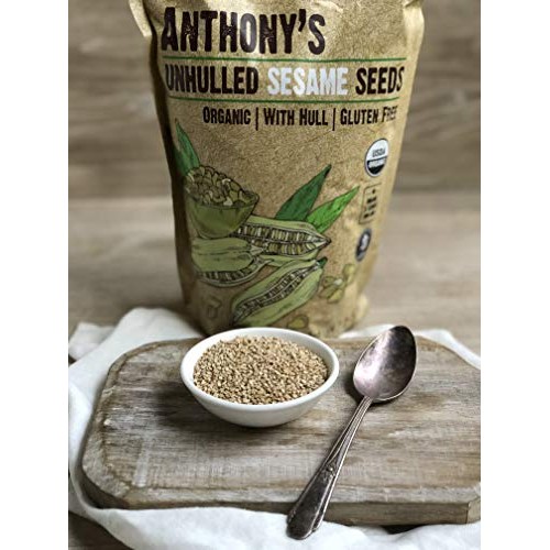 Anthonys Sesame Seeds, 2 Lb, Unhulled, Batch Tested And Verifie