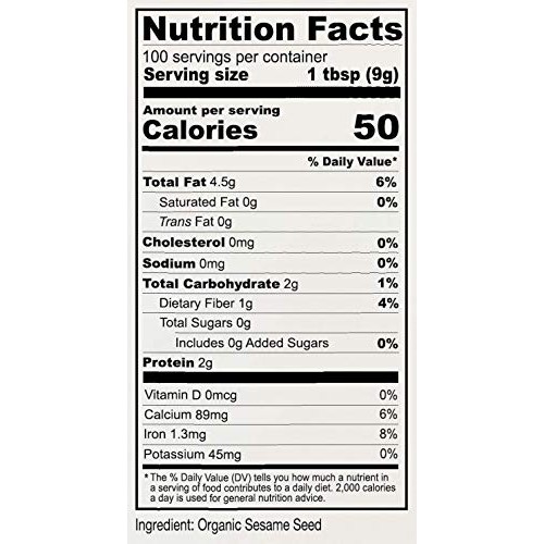 Anthonys Sesame Seeds, 2 Lb, Unhulled, Batch Tested And Verifie