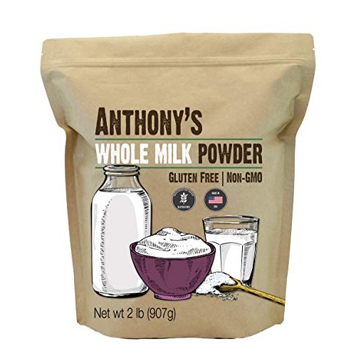 Anthonys Whole Milk Powder, 2 lb, Gluten Free, Non GMO, Made in...