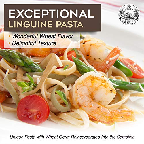Morelli Linguine Pasta With Wheat Germ, Spinach &Amp; Red Chili Flav
