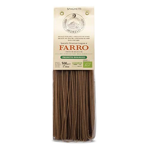 Morelli Pasta Farro - Organic Spelt Spaghetti Made In Italy With
