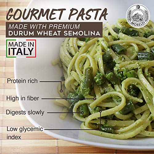Morelli Pasta Garlic And Basil Linguine - Imported Pasta From It