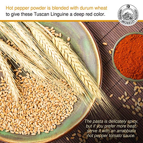 Morelli Pasta Tricolor Linguine Trio Set - 3 Flavors Of Imported