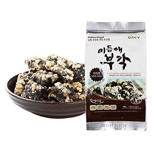 Premium Seaweed Sweet Rice Crisps Original Kelp Curry Side Dish