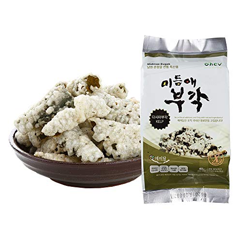 Seaweed Sweet Rice Crisps Kelp Flavor Crunch Bites Korean Snack