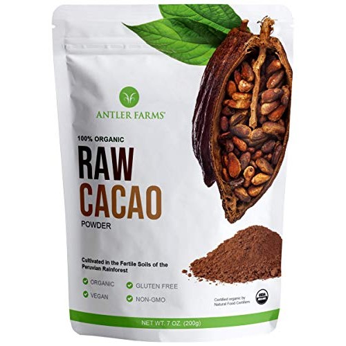 Antler Farms - 100% Pure Organic Raw Cacao Powder, 40 Servings, ...