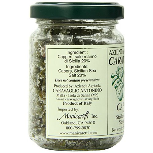Antonino Caravaglio Salted Capers, 3.2 Ounce