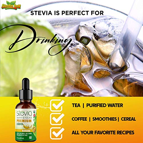 Banana Premium Quality Stevia Drops | Organic Liquid Stevia Swee