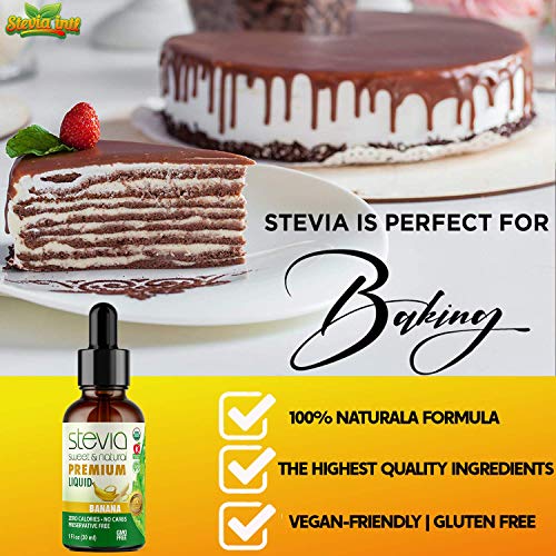 Banana Premium Quality Stevia Drops | Organic Liquid Stevia Swee