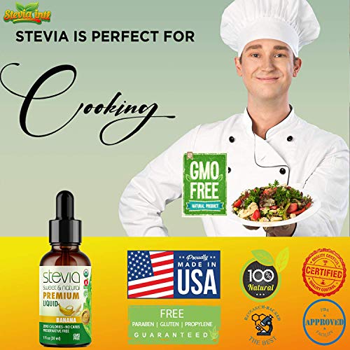 Banana Premium Quality Stevia Drops | Organic Liquid Stevia Swee