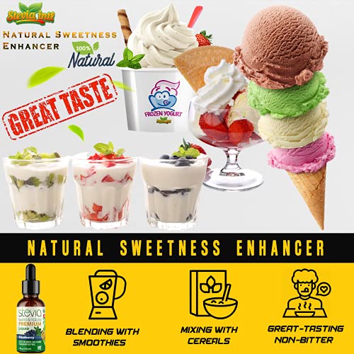 Blueberry Premium Quality Stevia Drops | Organic Liquid Stevia |