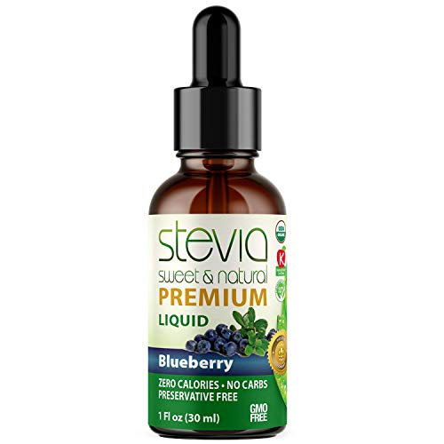 Blueberry Premium Quality Stevia Drops | Organic Liquid Stevia |