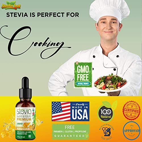 Butterscotch Premium Quality Stevia Drops| Organic Liquid Stevia