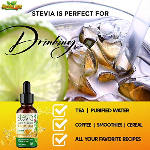 Butterscotch Premium Quality Stevia Drops| Organic Liquid Stevia