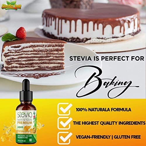 Butterscotch Premium Quality Stevia Drops| Organic Liquid Stevia