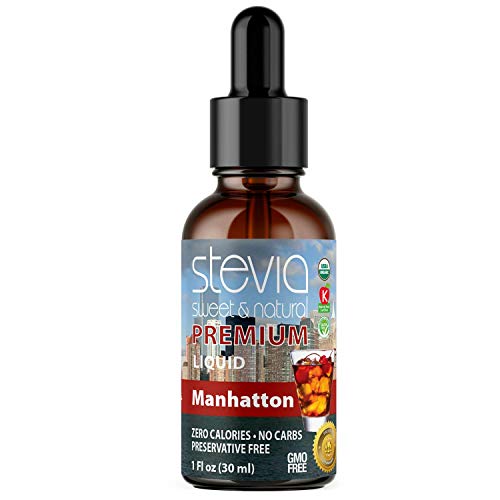 Manhatton Premium Stevia Drops | Organic Liquid Stevia Sweetener