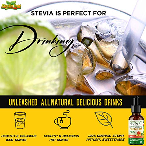 Peach Premium Quality Stevia Drops | Organic Liquid Stevia | Bes