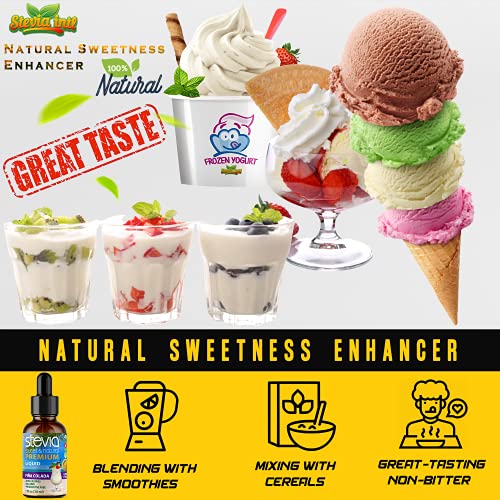 Pina Colada Premium Stevia Drops. Organic Liquid Stevia, Best Su