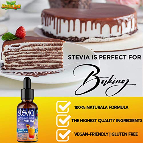 Sex On The Beach Premium Quality Stevia Drops| Organic Liquid St