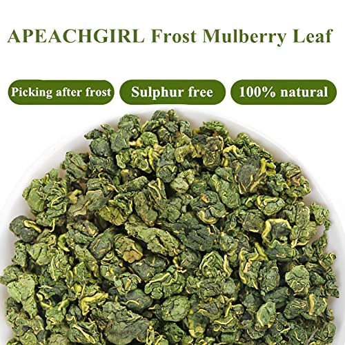 APEACHGIRL Natural Organic Frost Mulberry Leaf Tea 5.3oz, Loos...