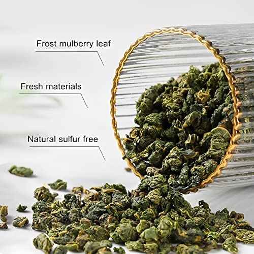 APEACHGIRL Natural Organic Frost Mulberry Leaf Tea 5.3oz, Loos...